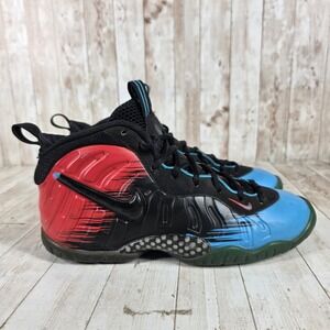 Nike Little Posite One Kids Basketball Shoes Red Blue Black Green Size 6Y